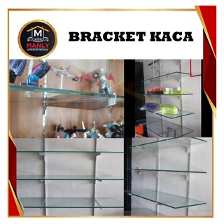 Jual Daun Bracket Kaca Braket Kaca Siku Braket Besi Penyangga Rak Shopee Indonesia