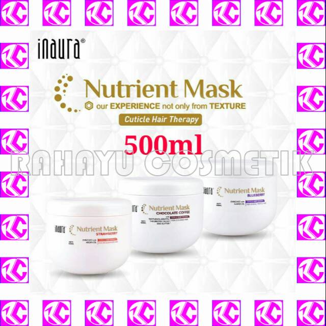 Jual Inaura Nutrient Mask Texture Masker Perawatan Rambut 500 ml ...