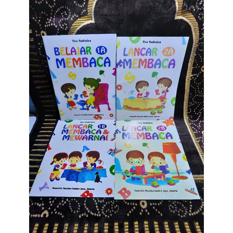 Jual Buku Murah Belajar Membaca 1set 1a-1b-2a-2b Berwarna Ukuran Besar ...