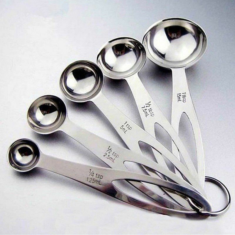 Jual SENDOK TAKAR STAINLESS 5 PCS SENDOK STAINLESS STEEL MEASURING ...