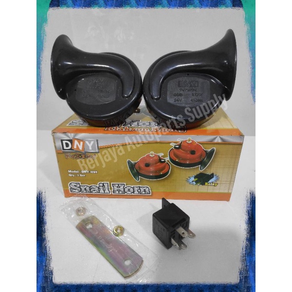 Jual Klakson Keong 12V /24V + BONUS RELAY SUARA KERAS KUALITAS BAGUS