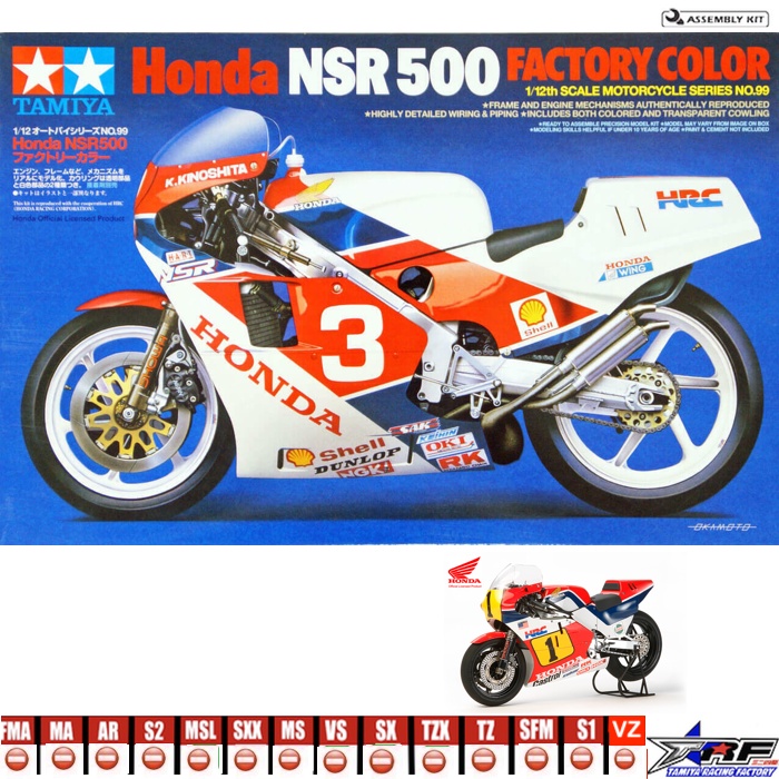 Jual TAMIYA 14099 HONDA NSR 500 FACTORY COLOR | Shopee Indonesia