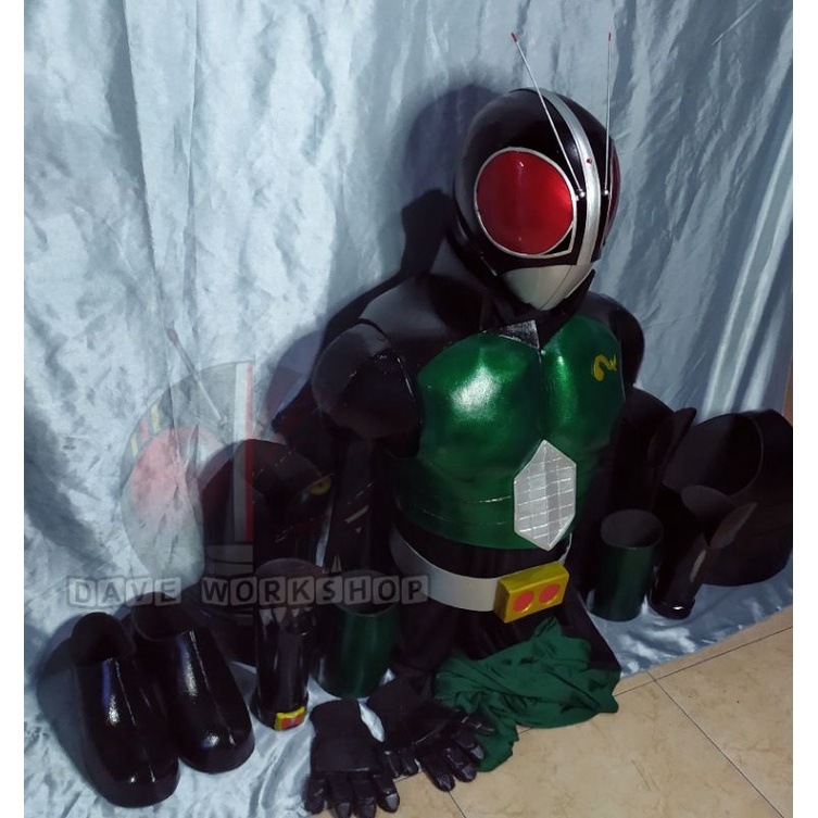 Jual Kostum Ksatria Baja Hitam RX ( Kamen Rider Black RX) | Shopee ...