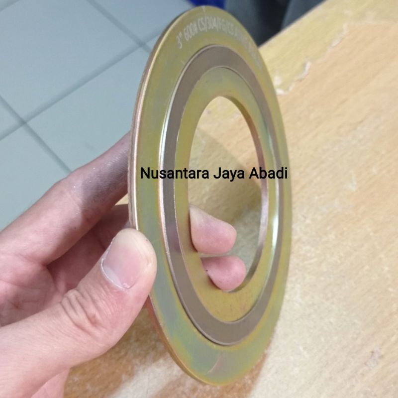 Jual Spiral Wound Gasket SWG Class Ansi 600 Lb Besi CS Carbon Steel 3 ...