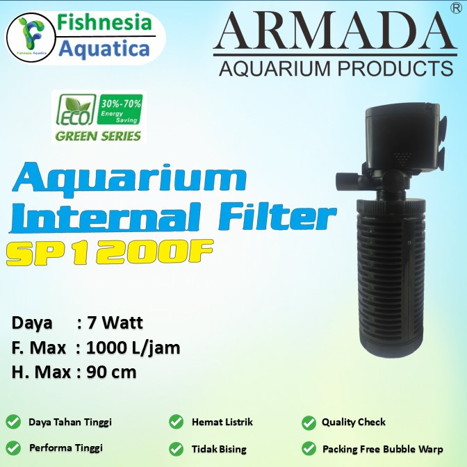 Jual Armada SP 1200F Pompa Air Internal Filter Aquarium Low Watt Shopee Indonesia
