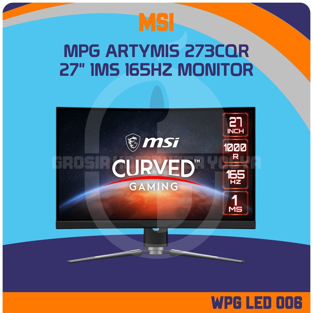 Jual MSI MPG ARTYMIS 273CQR 27" 1ms 165Hz VA Panel Curved Gaming ...