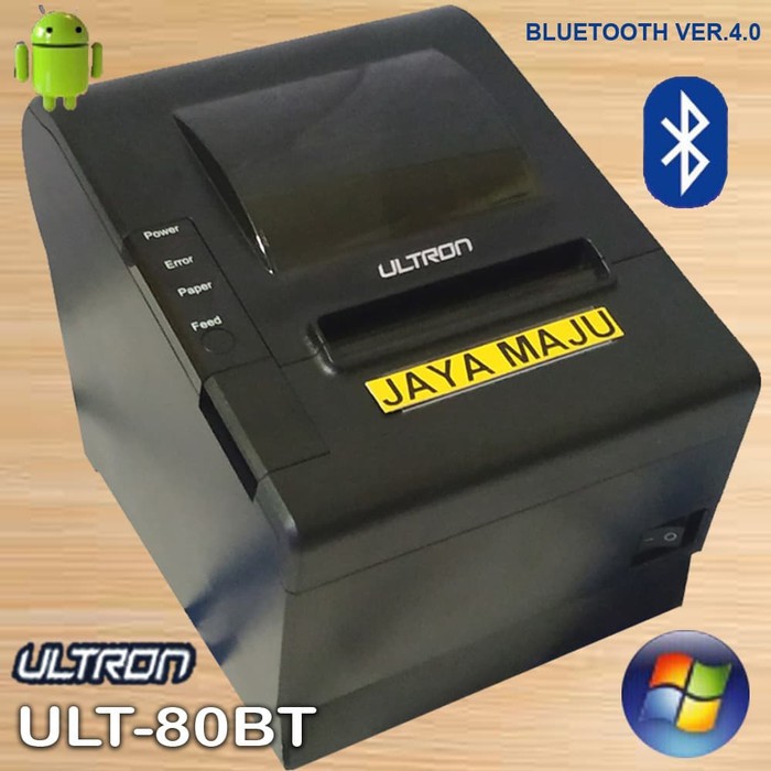 Jual PRINTER KASIR THERMAL 80MM ( USB + BLUETOOTH ) ULTRON ULT 80BT ULT ...