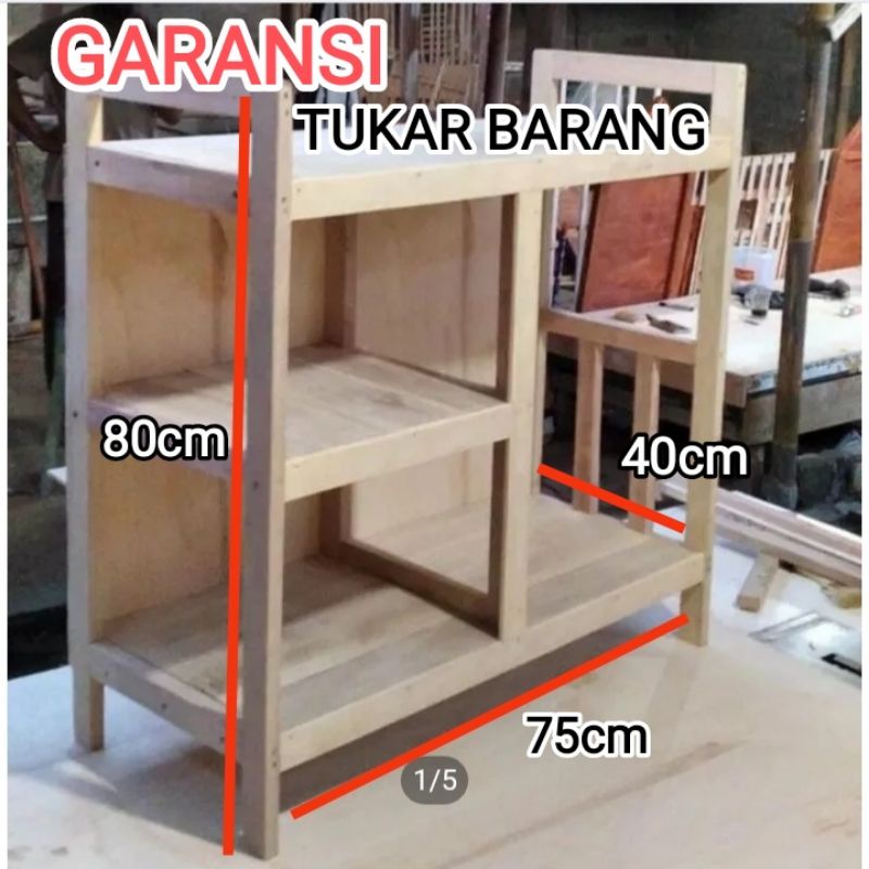 Jual Meja Kompor Gas Wastafel Muat Dan Tungku Rak Dapur Susun Kayu