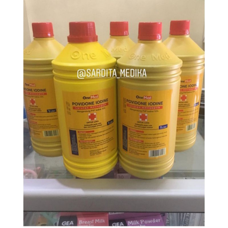 Jual Larutan Antiseptik 1 Liter Povidone Iodine Onemed Shopee Indonesia