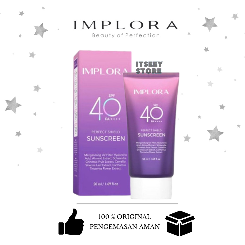 Jual Implora Perfect Shield Sunscreen SPF 40 PA++++ Sunscreen Implora ...
