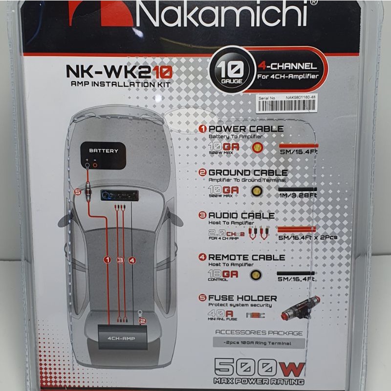 Jual Kabel Set Audio Mobil Skeleton SKT-WR4001 atau Nakamichi NK-WK210 ...