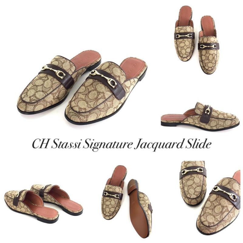 Jual Coach Stassi Signature Jacquard Slide Shopee Indonesia