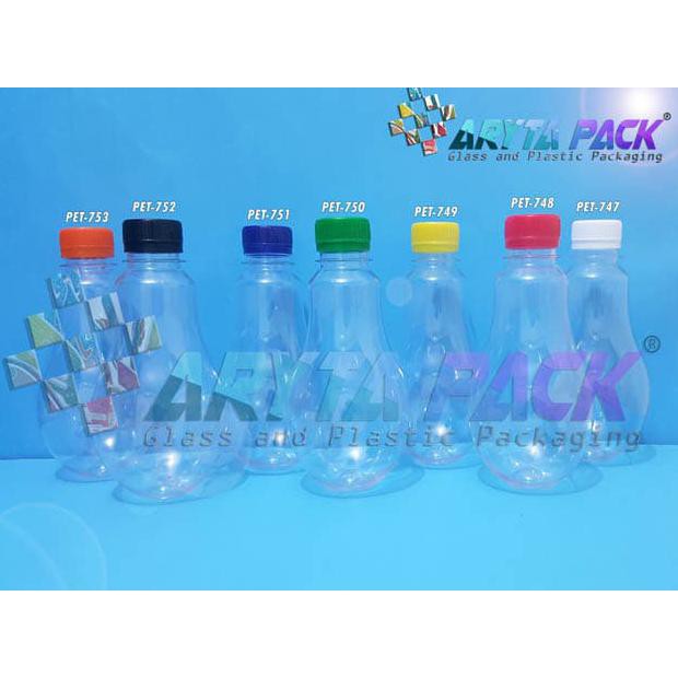 Jual PET749. BOTOL PLASTIK 320ML PET MINUMAN BOHLAM TUTUP SEGEL KUNING ...