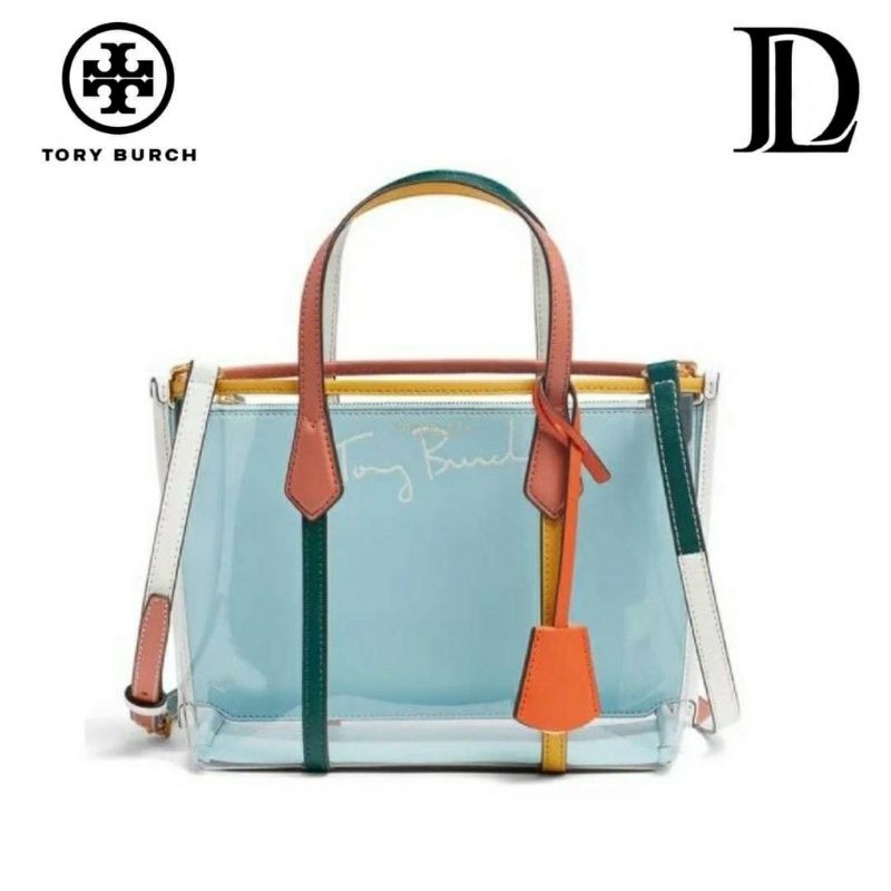 Tory burch perry small clear tote sales