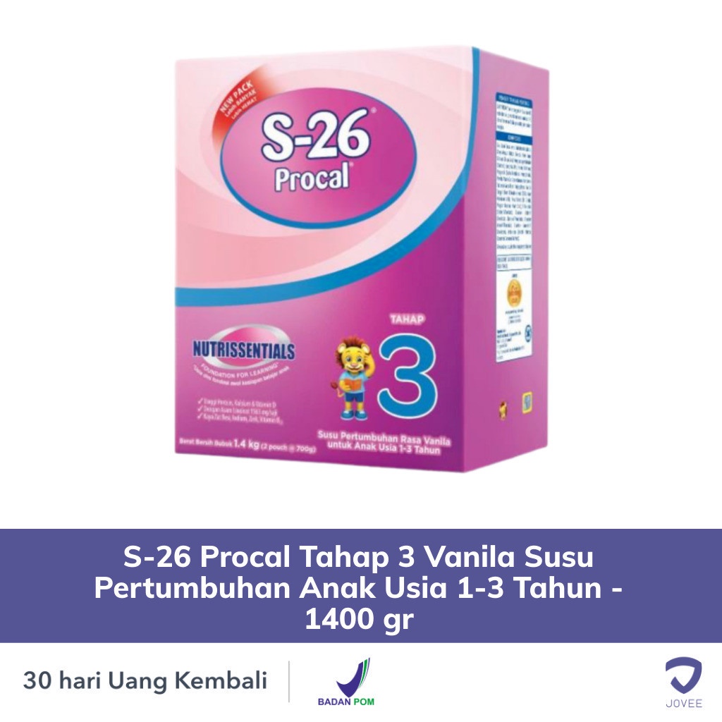 Jual S-26 Procal Tahap 3 Vanila Susu Pertumbuhan Anak Usia 1-3 Tahun ...