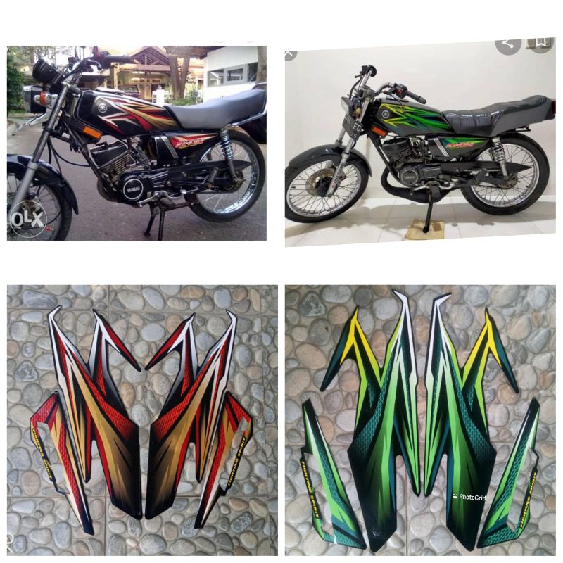 Jual STICKER STRIPING LIST BODY STANDART MOTOR YAMAHA RX KING 2005 ...