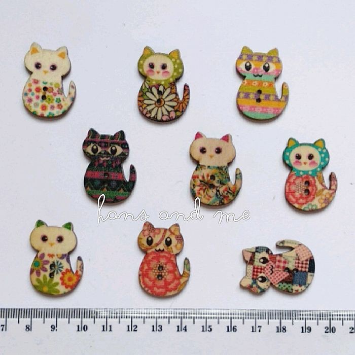 Jual Kancing Kayu Kucing Motif | Shopee Indonesia