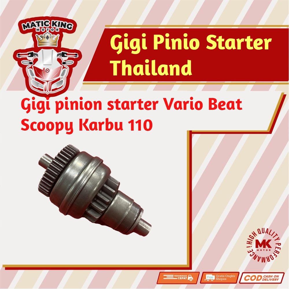 Jual Granat Gigi Pinion Stater Starter Vario Beat Scoopy Karbu 110