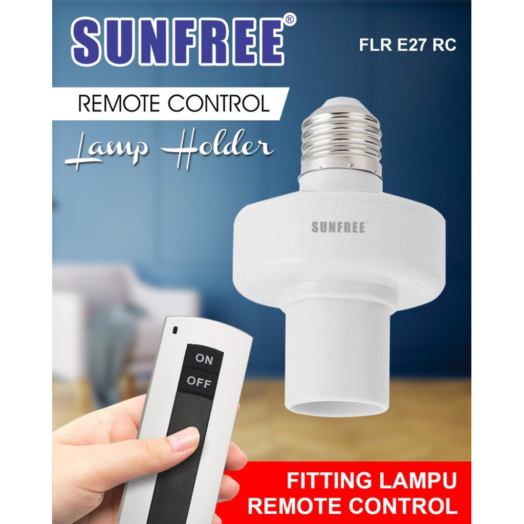 Jual Sunfree FLR E27 RC Lampu Remote Control Socket E27 | Shopee Indonesia