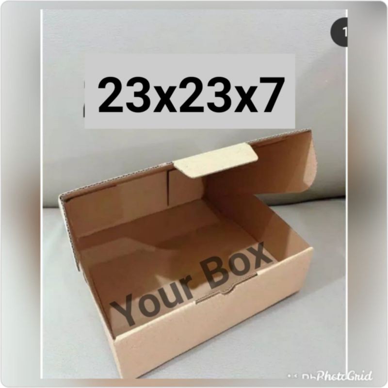 Jual dus die cut 23x23x7 / dus pizza karton box/ dus souvenir / kotak ...
