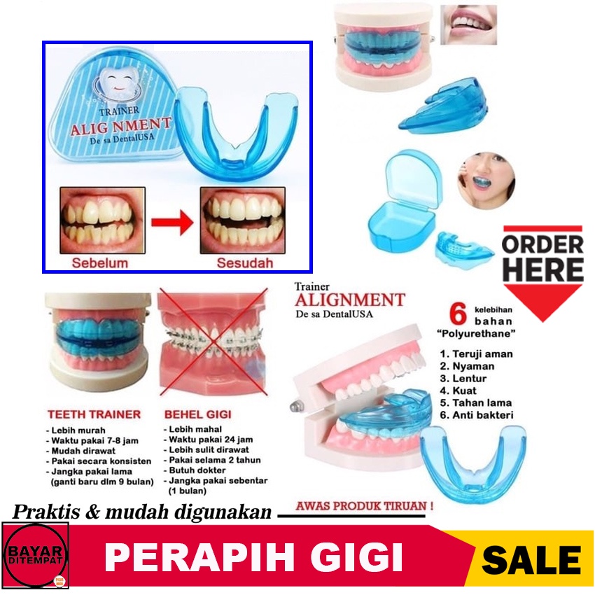 Jual Teeth Trainer Allignment Orthodontic ORIGINAL Alat Perapih Gigi ...