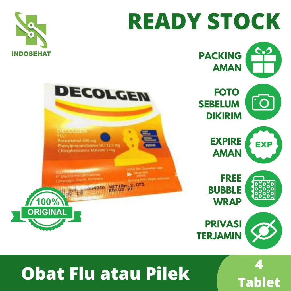 Jual Decolgen Per Strip 4 Tablet | Shopee Indonesia