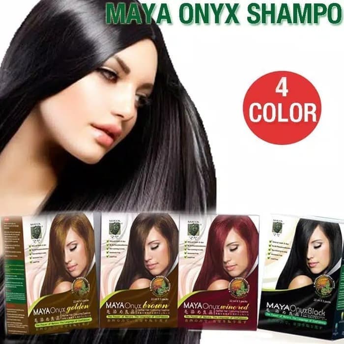 Jual Maya Onyx Shampo, Cat Rambut, Hair Colouring, Pewarna Rambut ...