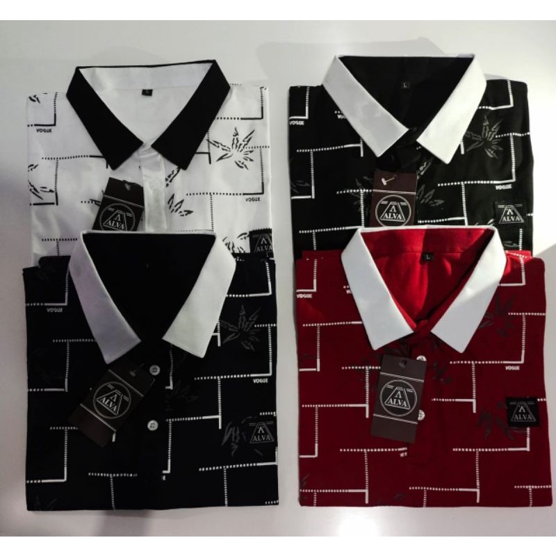 Jual Baju Pria Dewasa Original Distro Polo Shirt Motif Kerah Formal Casual Busines Bandung