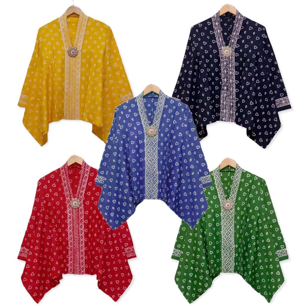 Jual PREMIUM Blus Kartini Cap GARUTAN Warna Jumputan Batik Wanita ...