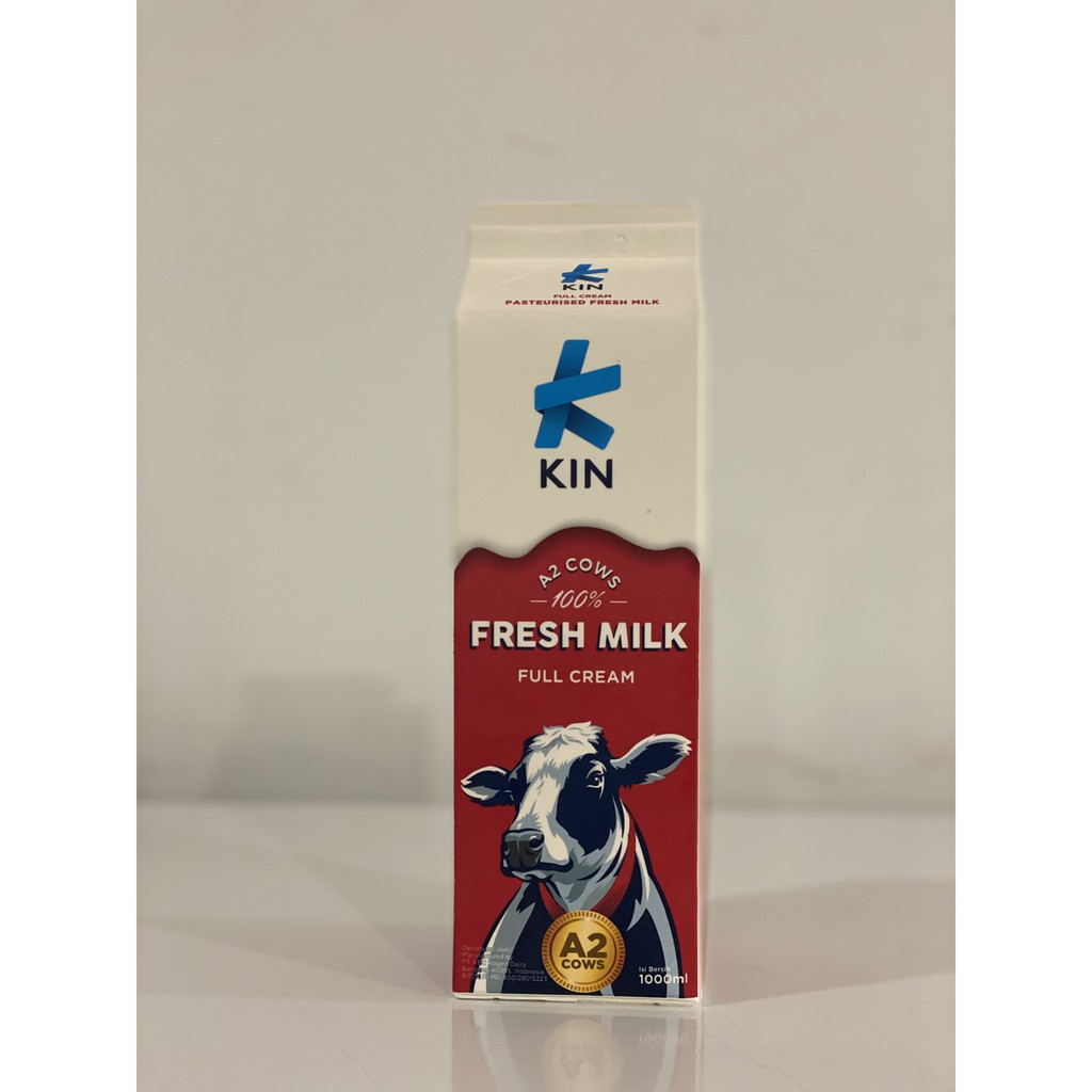 Jual SUSU KIN FRESHMILK PASTEURISED FULL CREAM 1 L | Shopee Indonesia