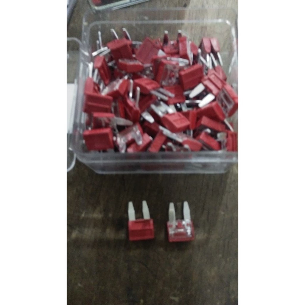 Jual Sekring Sekering Tancap Mini Fuse Mobil Truk A Merah Keramik Shopee Indonesia