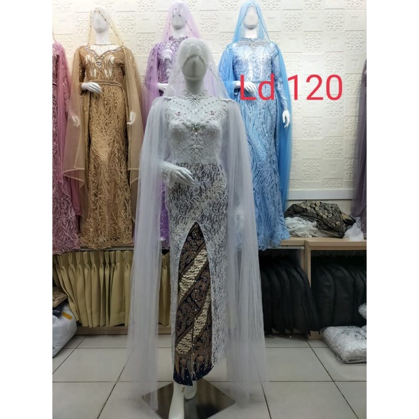 Jual KEBAYA AKAD PUTIH / KEBAYA AKAD JUMBO/KEBAYA AKAD NIKAH | Shopee ...