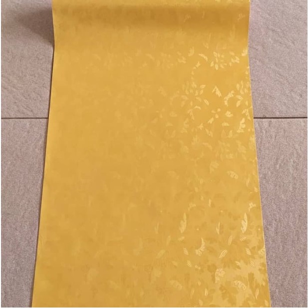 Jual Home Wallpaper Dinding Gold Rose Flower Ukuran 45 cm X 10 M