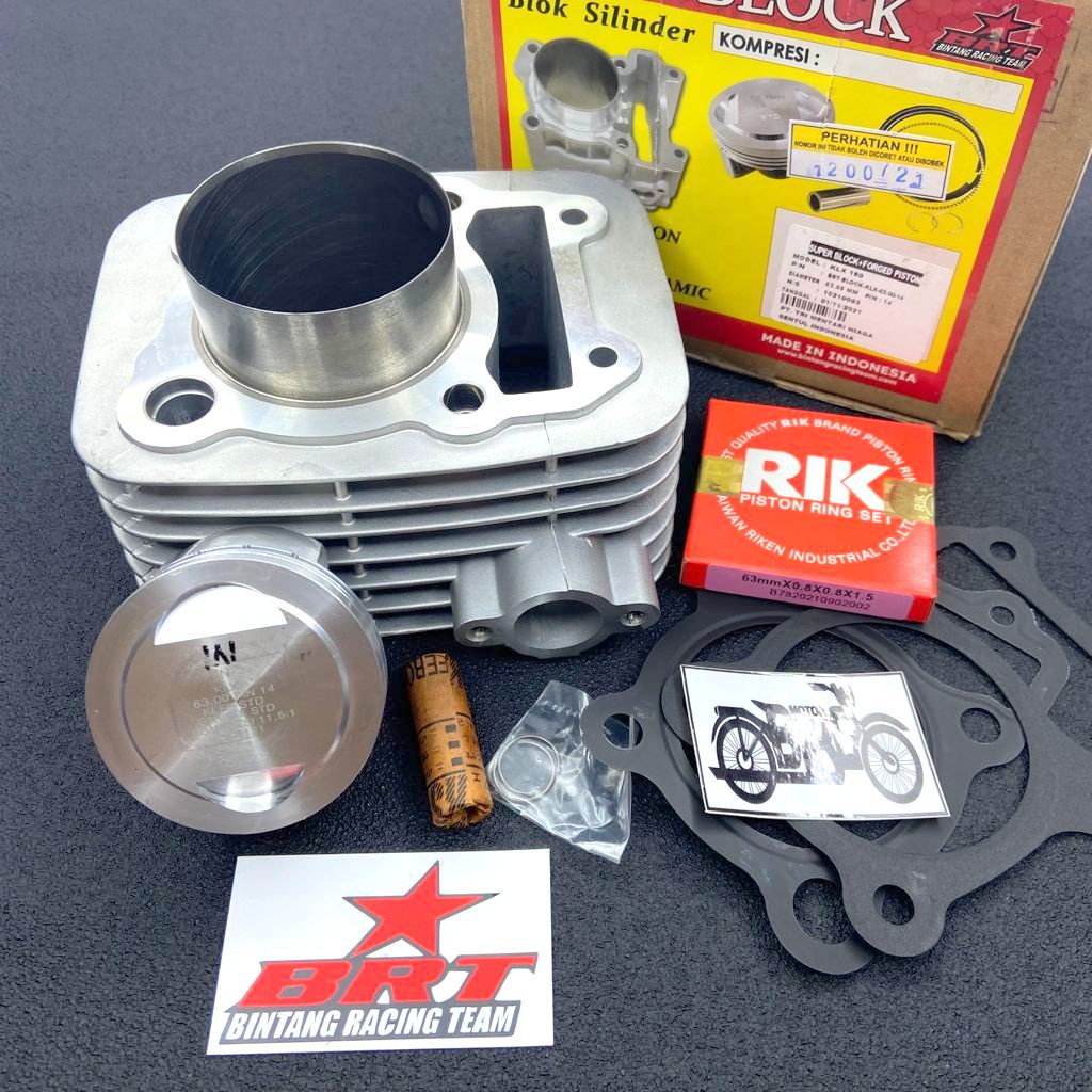 Jual Blok Brt Klx Dtracker Mm Cast Iron Forged Piston Boreup Shopee Indonesia