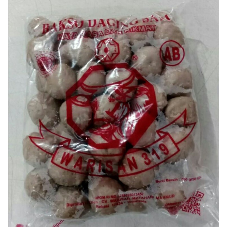 Jual Bakso Daging Sapi Warisan Ab Merah Isi Pcs Shopee Indonesia