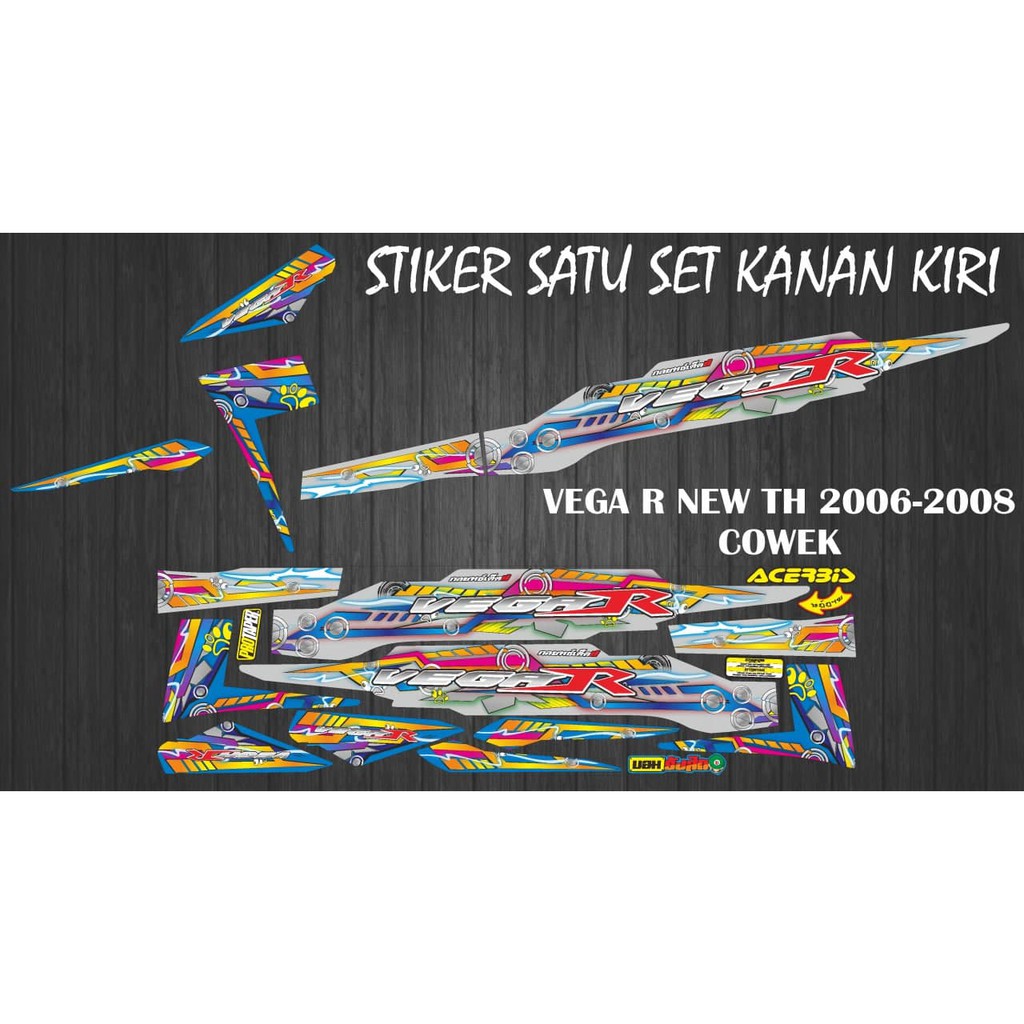 Jual STIKER STRIPING MOTOR VEGA R NEW TH 2006-2009 COWEK | Shopee Indonesia