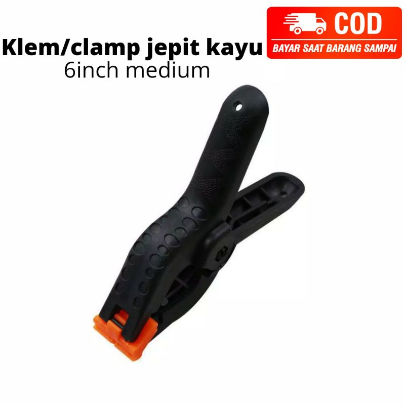 Jual klem jepit spring clamp kayu 6 inch | Shopee Indonesia