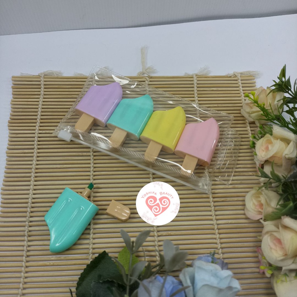 Jual Highlighter Ice Cream Highlighter Set Es Krim Estetik