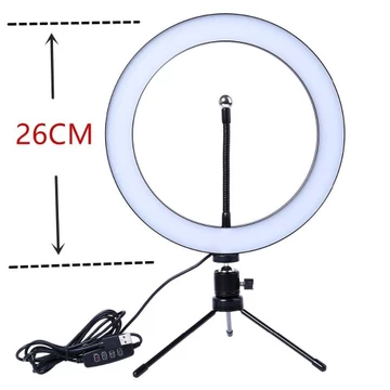 Lacyfans Halo Ring Light Led 120 Led 10 Inch Holder Mini Tripod Rl 128 Kirana