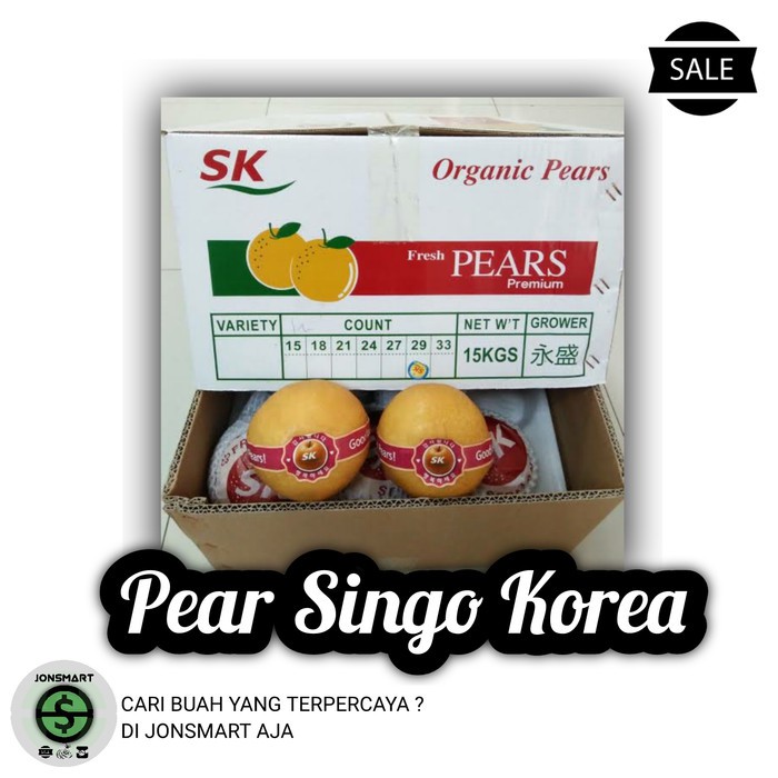 Jual 15kg Buah Pear Singo Korea Perbox Import | Shopee Indonesia
