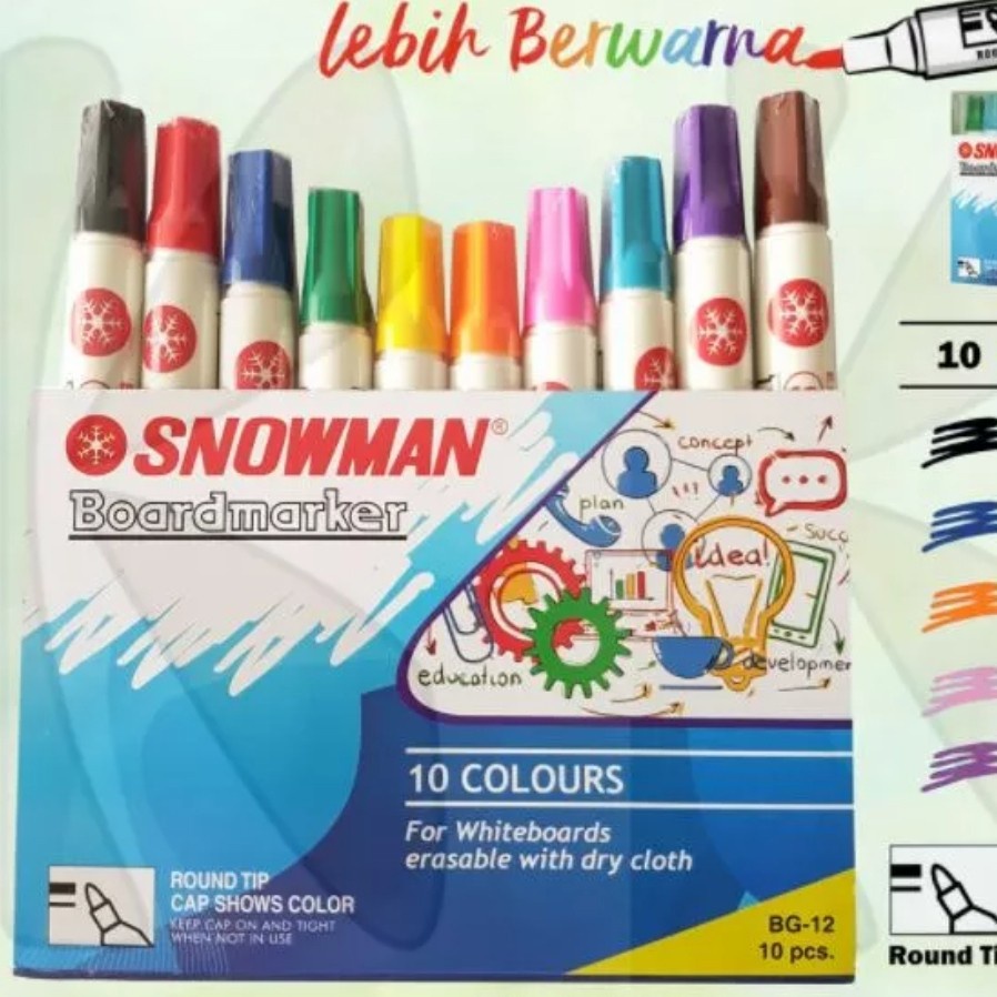 NOBO Whiteboard Marker Boardmarker Glide Rundspitze VE=10 Stück blau