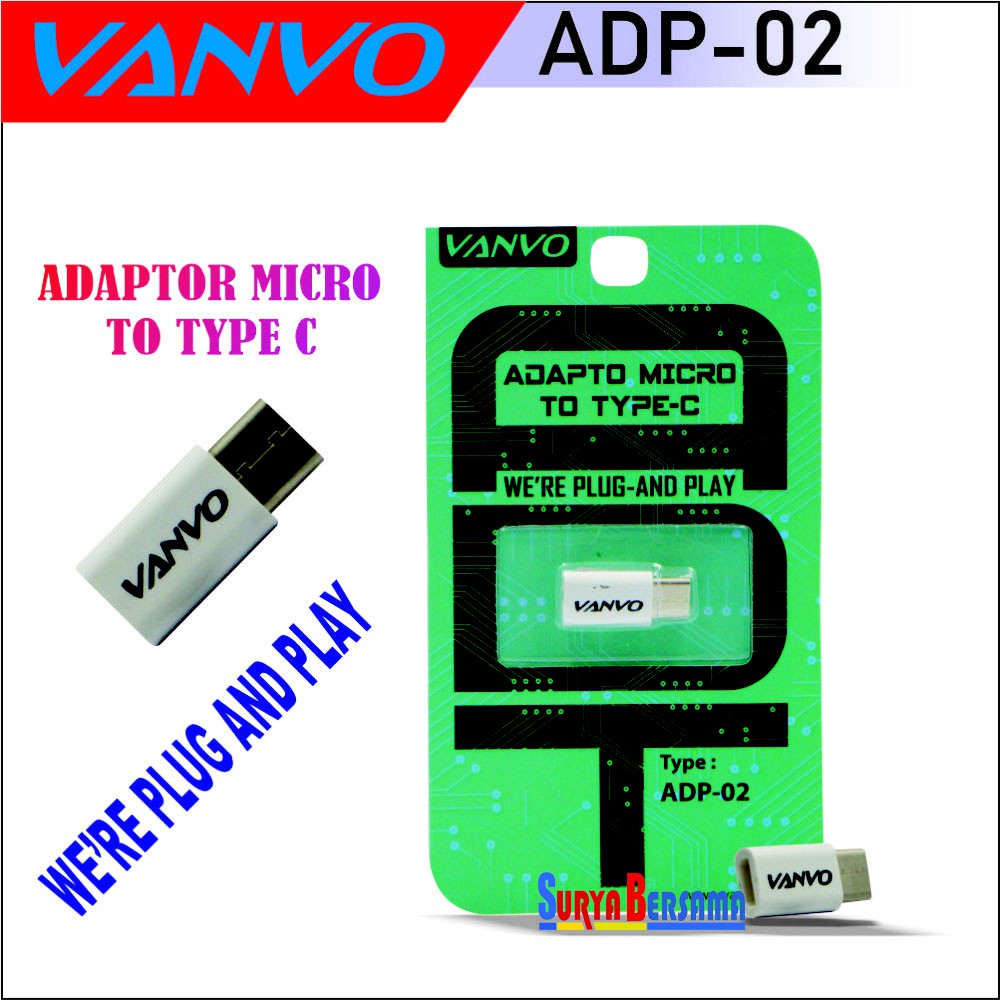 Jual Vanvo Smart Adaptor Micro USB To Type C - ADP-02 | Shopee Indonesia