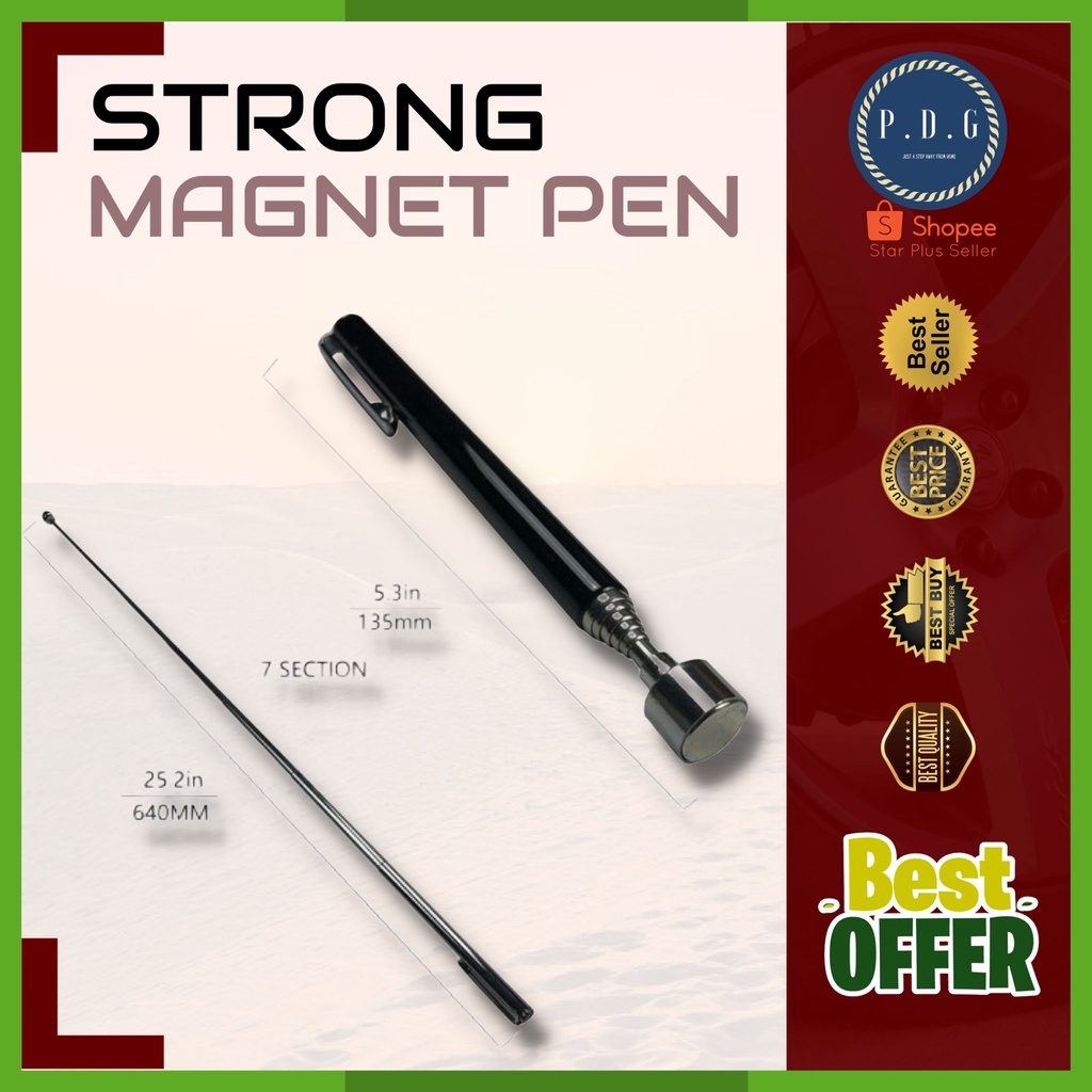 Jual Pen Magnet Stick Tongkat Teleskopik Pulpen Magnet Tongkat Magnetik Telescopic Panjang 