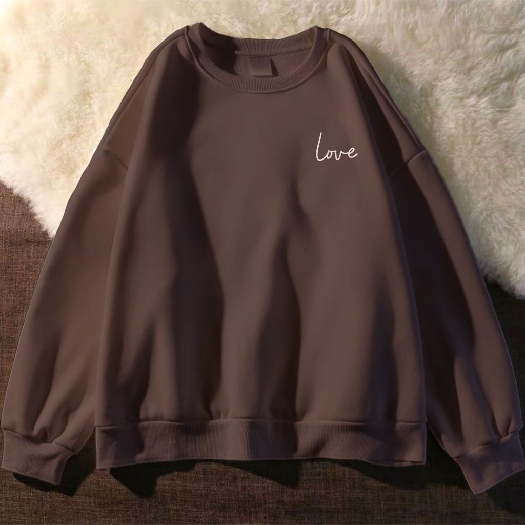 Jual SWEATER CREWNECK BURGUNDY TEBAL SWEATER UNISEX Shopee Indonesia