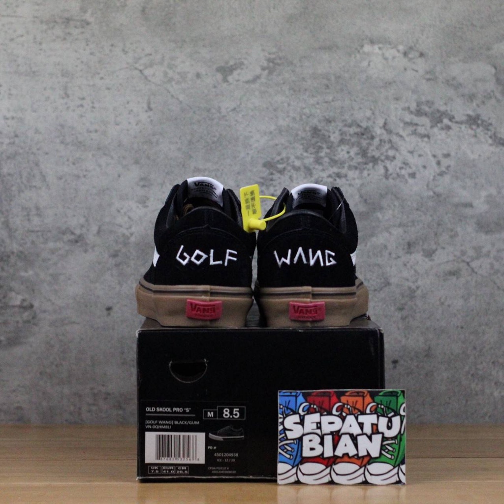 Vans shops golf wang black gum