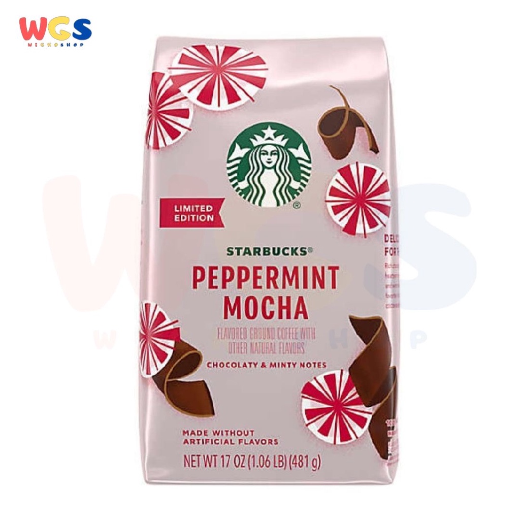 Jual Starbucks Peppermint Mocha Ground Coffee Limited Edition 17oz 481g