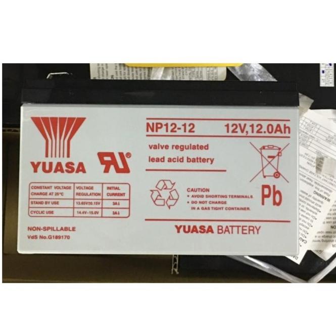 Jual HARGA PROMO YUASA BATTERY NP12-12 12V 12AH AKI KERING MF ACCU