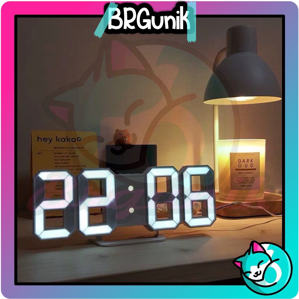 Jual BRGUNIK Jam Dinding Digital 3D Clock LED Meja R351 | Shopee Indonesia