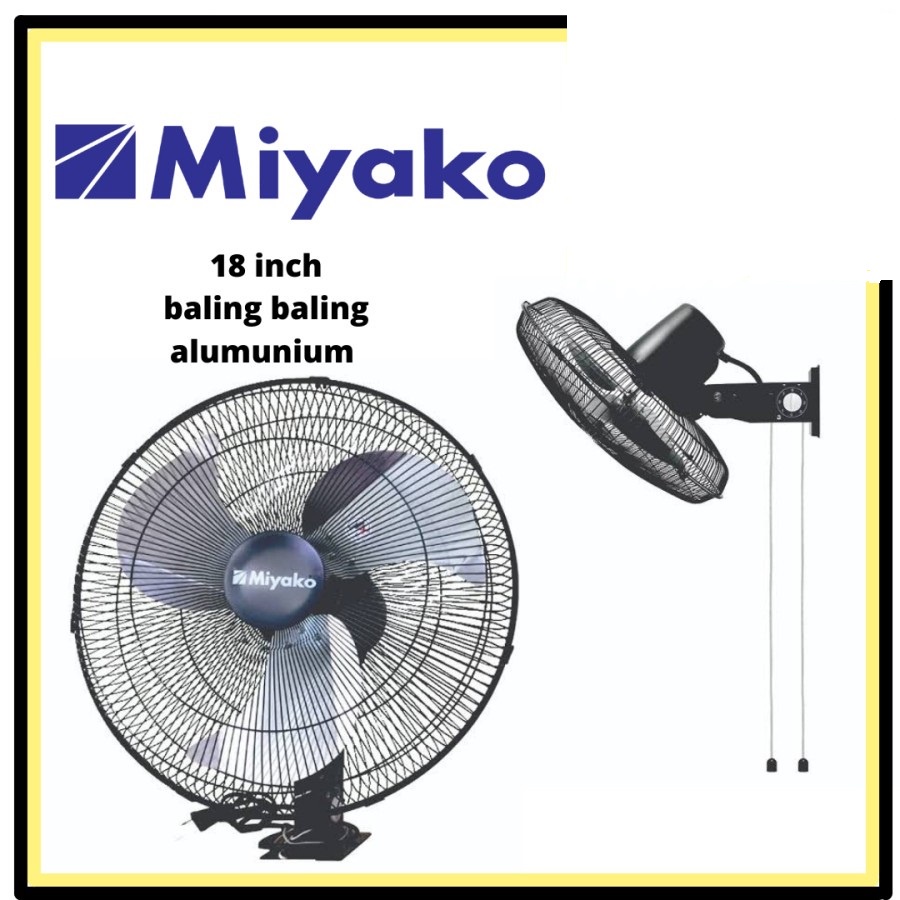 Jual WALLFAN WALL FAN KIPAS ANGIN DINDING MIYAKO 18IN 18 INCH KDB-18 ...