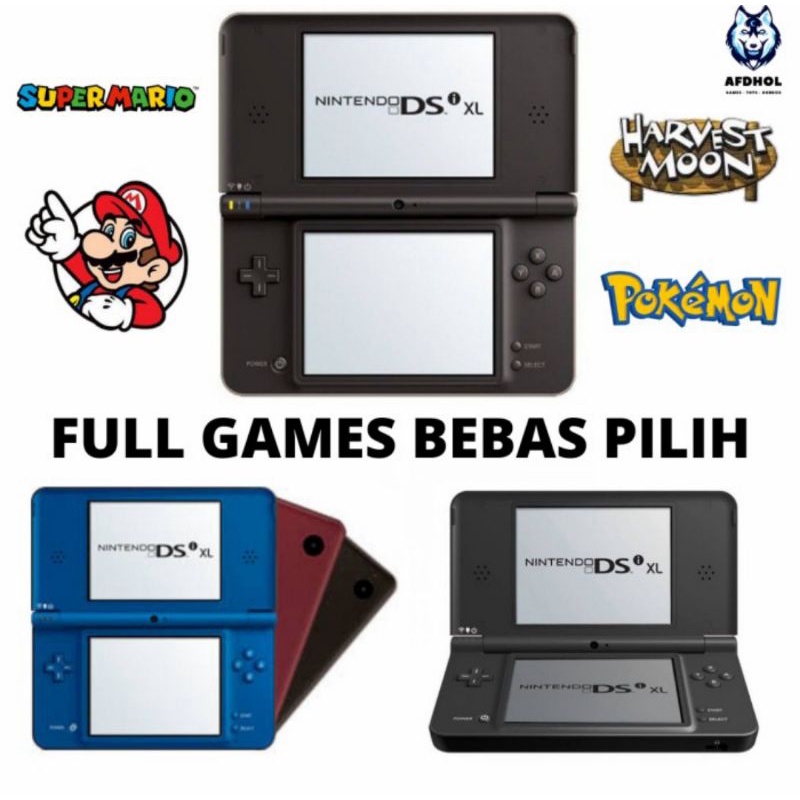 Jual NINTENDO DSI XL NDSI XL NDS I XL DS I XL CFW R4 MEMORY FULL GAME